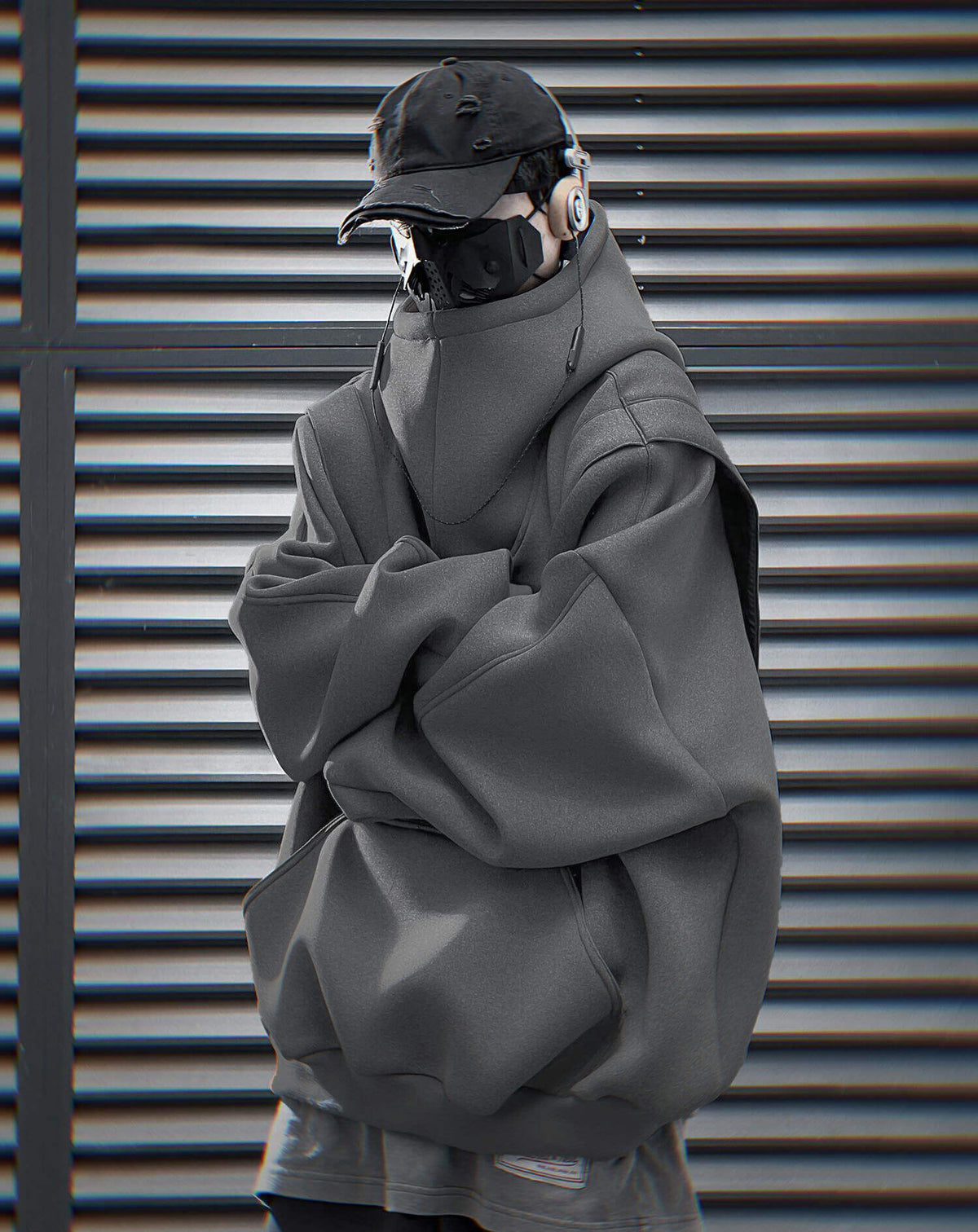 HiH50 Grey Nexus Hoodie