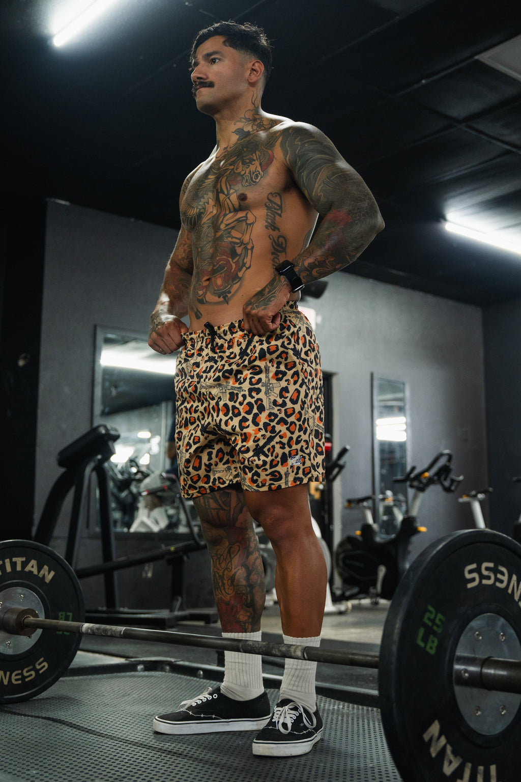 Men's Performance Training Shorts | 5.5"- Loaded Leopard