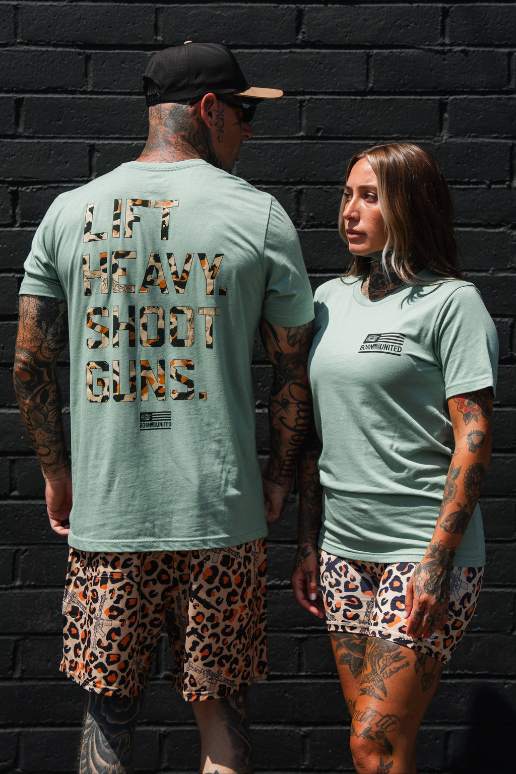 Loaded Leopard LHSG - Seafoam Green Tee