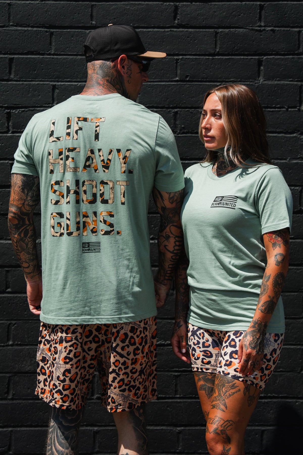 Loaded Leopard LHSG - Seafoam Green Tee