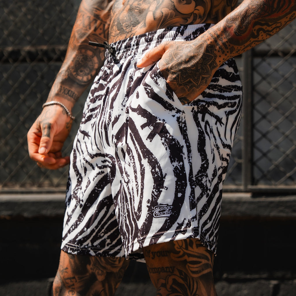 Men's Performance Training Shorts | 5.5"- Zebra Ops