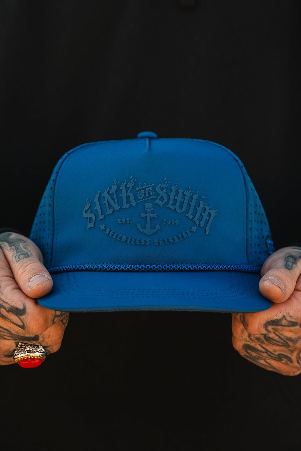 Dark Waters SOS Mute PVC Snapback
