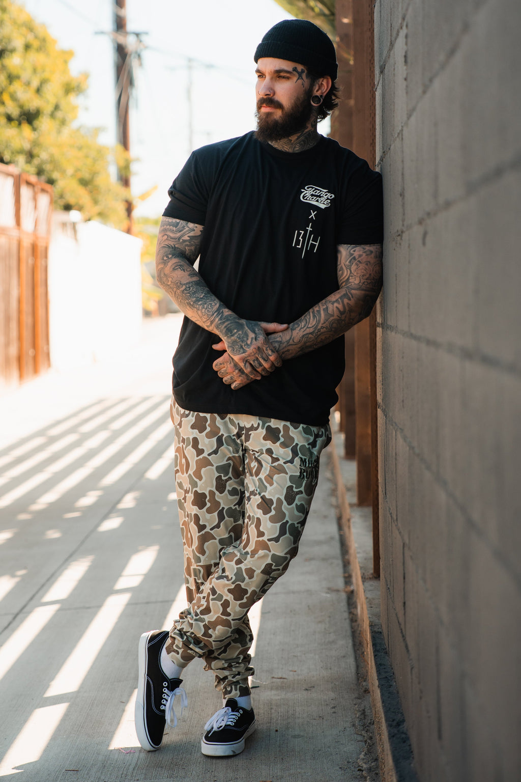 Lift Heavy. Pray Hard. - Black Tee