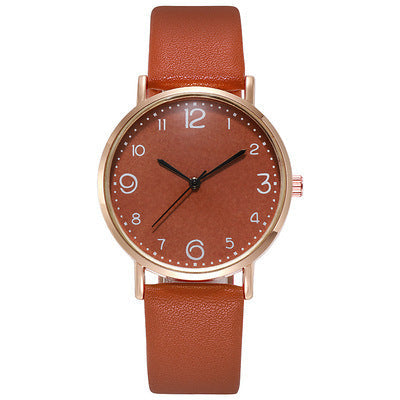 Korean-style, stylish, simple leather strap watches.