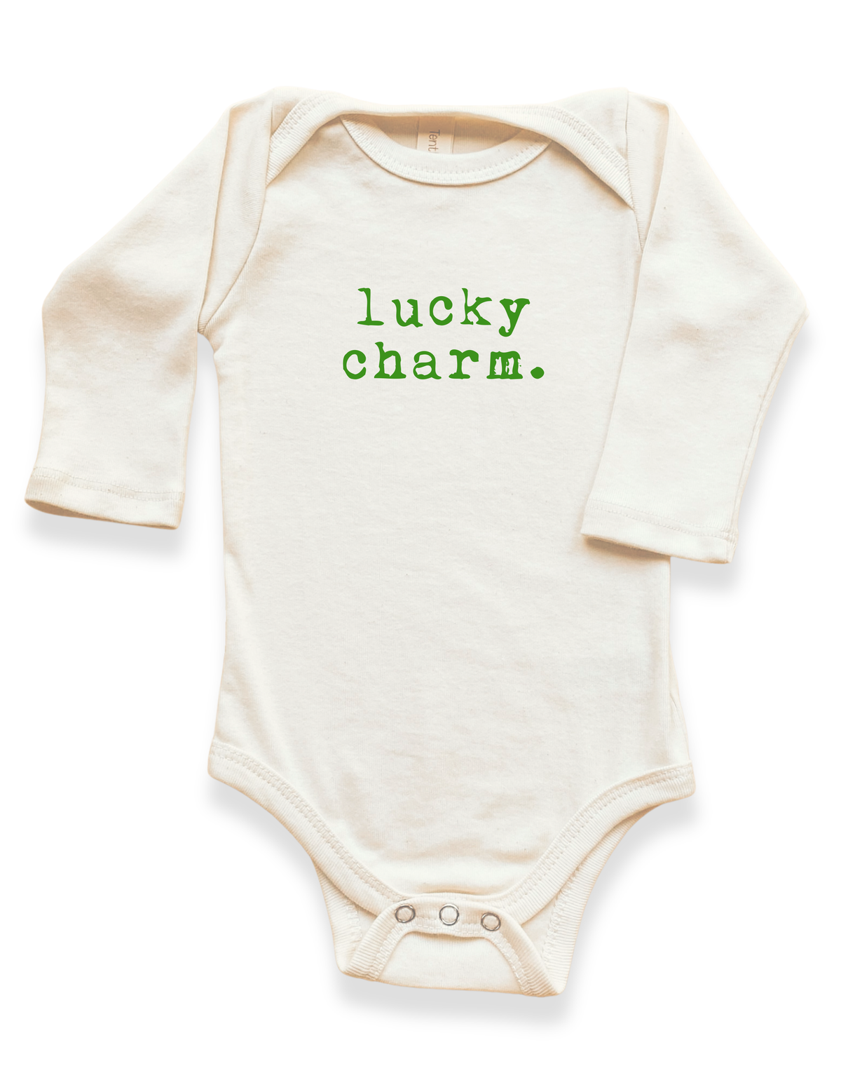 Lucky Charm Organic Baby Bodysuit Long Sleeve
